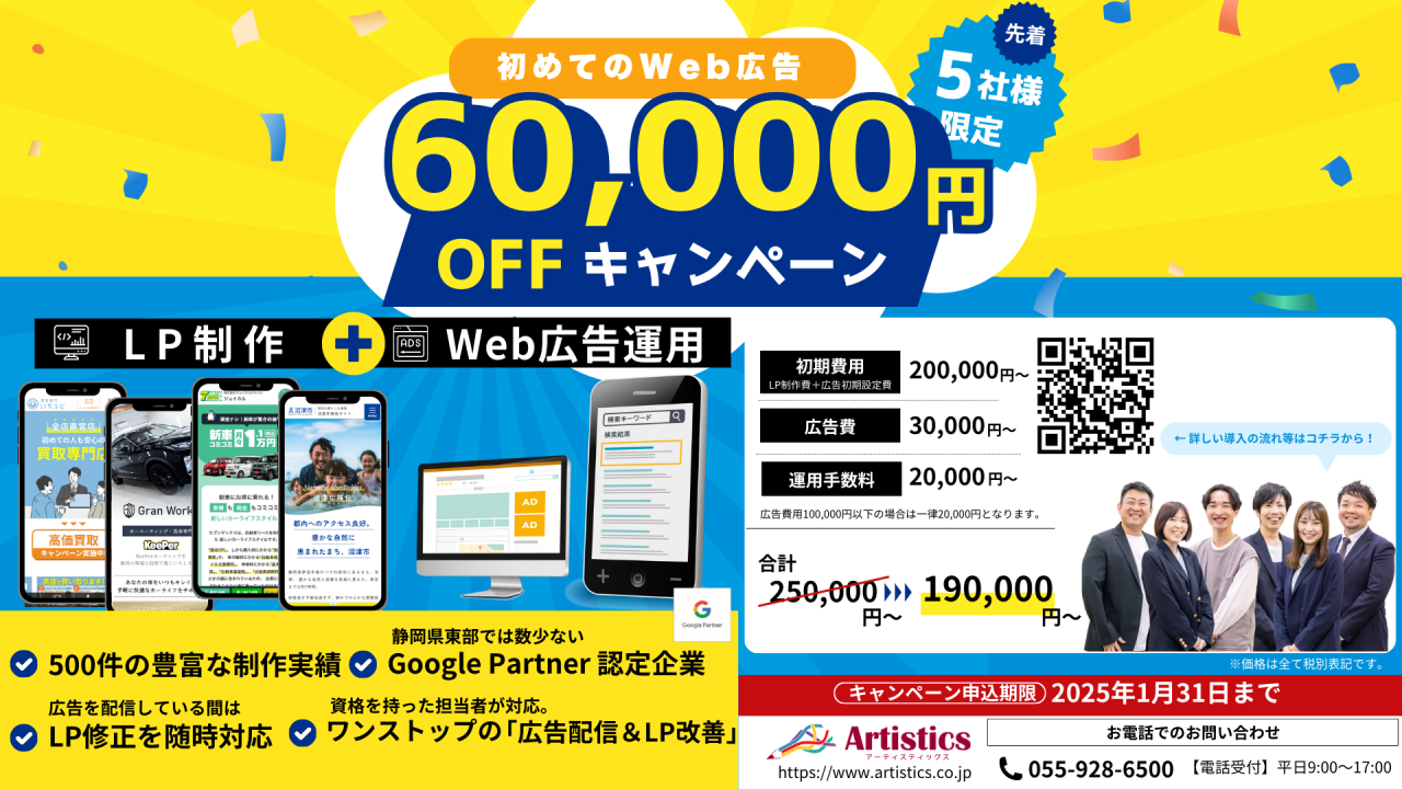 初めてのWeb広告キャンペーン (600 x 800 px) (プレゼンテーション)